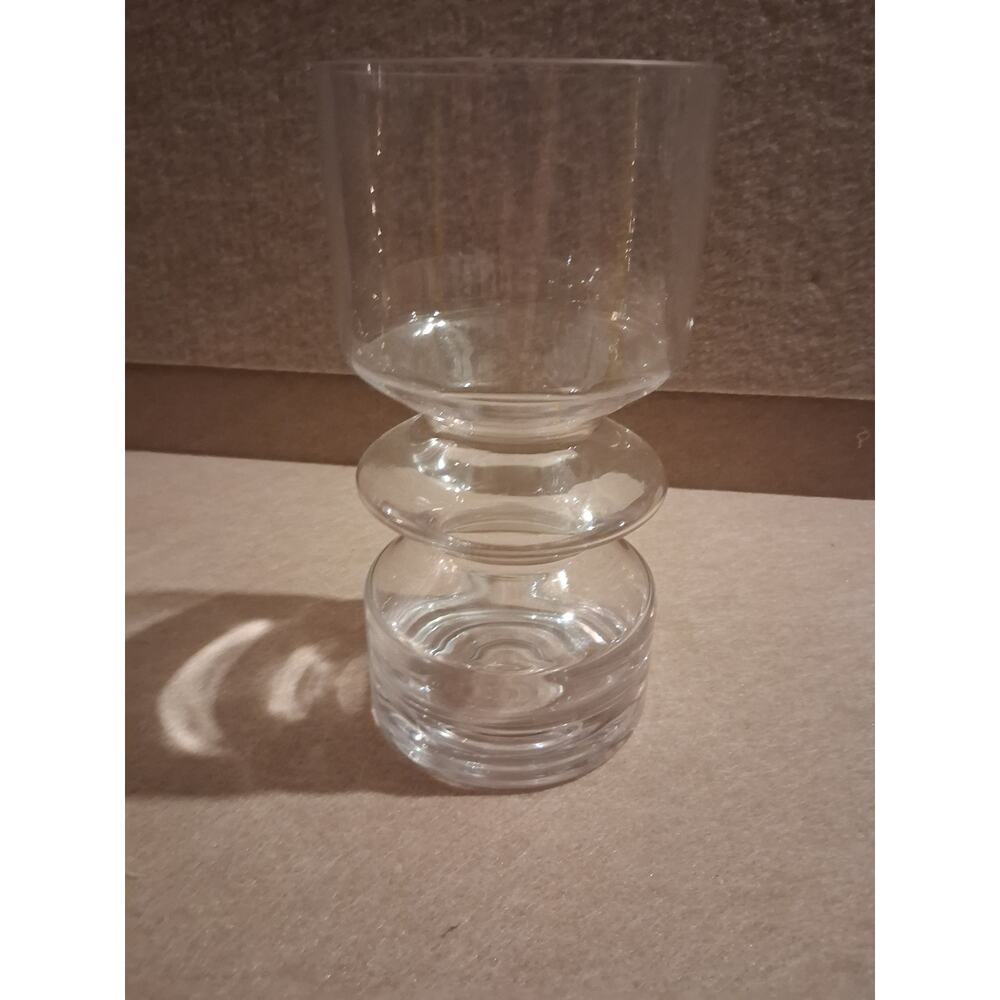 Vtg rilhimaki lasi oy hoop vase 1472 Tamara aladin 9.75 in finland corkscrew